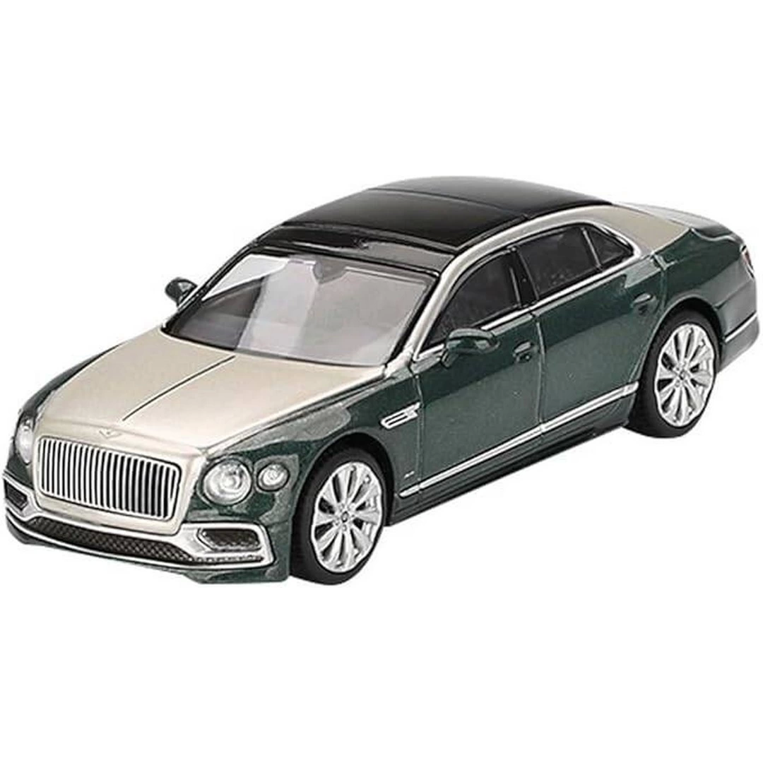 Mini GT 1/64 Bentley Flying Spur White Sand Verdant - Blister Pak