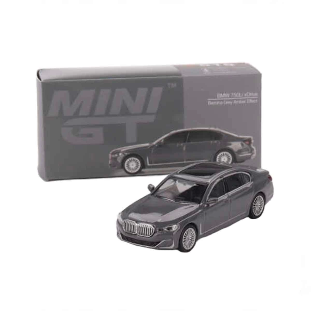 Mini GT 1:64 BMW 750Li xDrive Bernina Grey Amber Effect Mini GT 1:64 BMW 750Li xDrive Bernina Grey Amber Effect