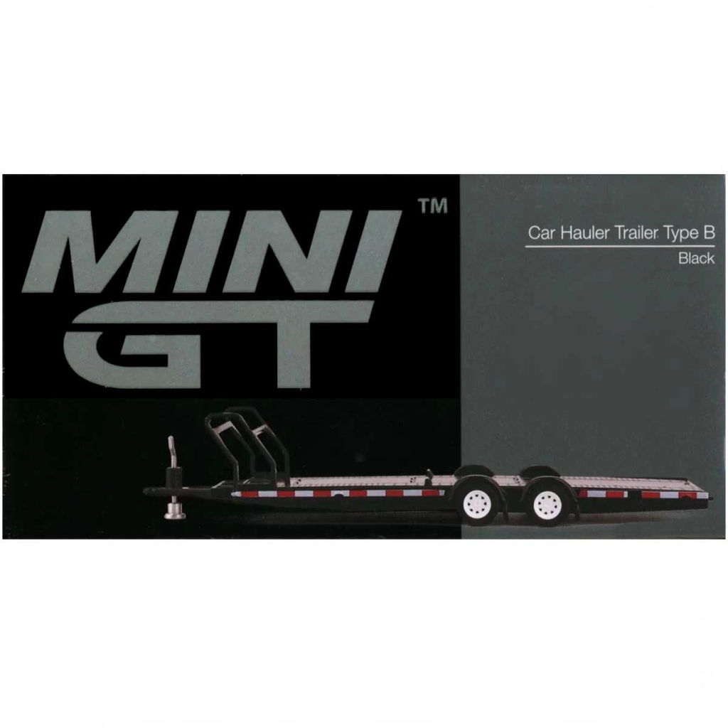 Mini GT 1/64 Car Hauler Trailer Black MGTAC19 Mini GT 1/64 Car Hauler Trailer Black MGTAC19