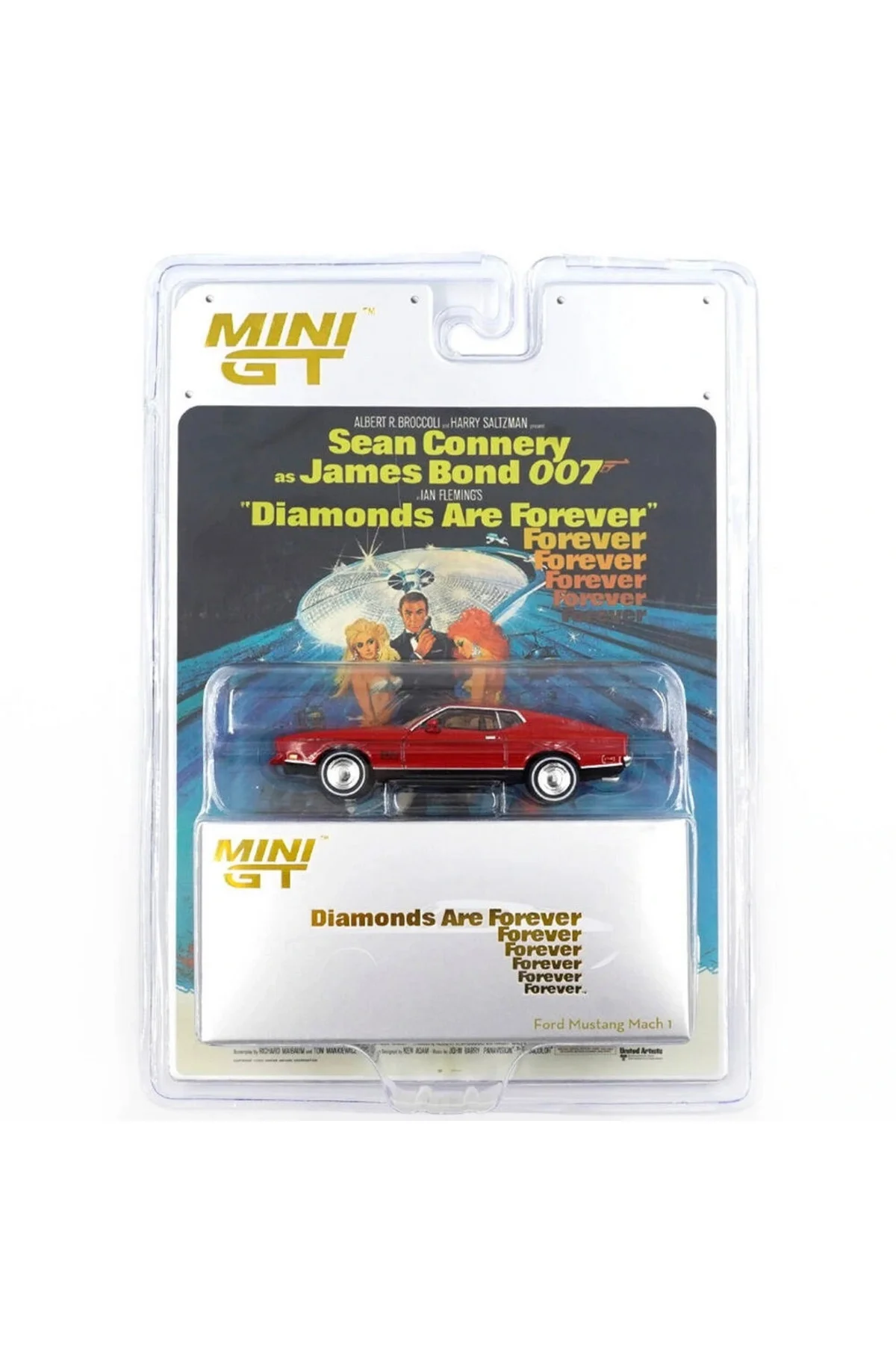 Mini GT 1/64 Ford Mustang Mach 1 ''Diamonds Are Forever'' / Engli