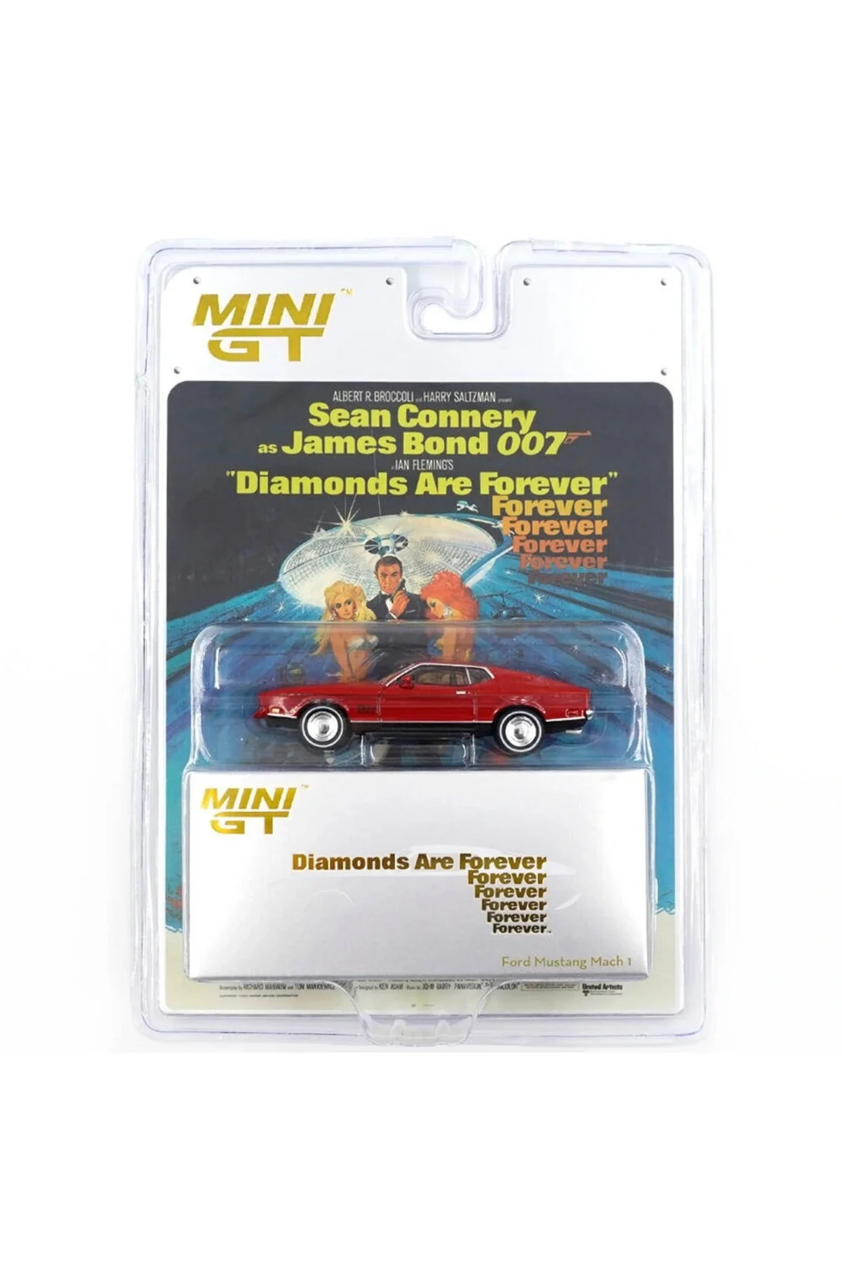 Mini GT 1/64 Ford Mustang Mach 1 ''Diamonds Are Forever'' / English - Blister Paket