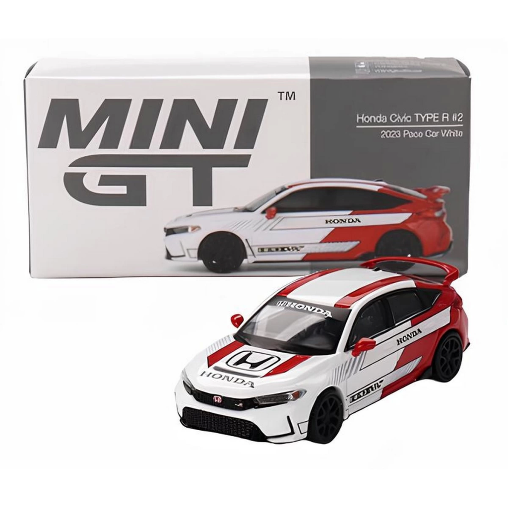 Mini Gt 1/64 Honda Civic Type R #2 2023 Pace Car White Mini Gt 1/64 Honda Civic Type R #2 2023 Pace Car White