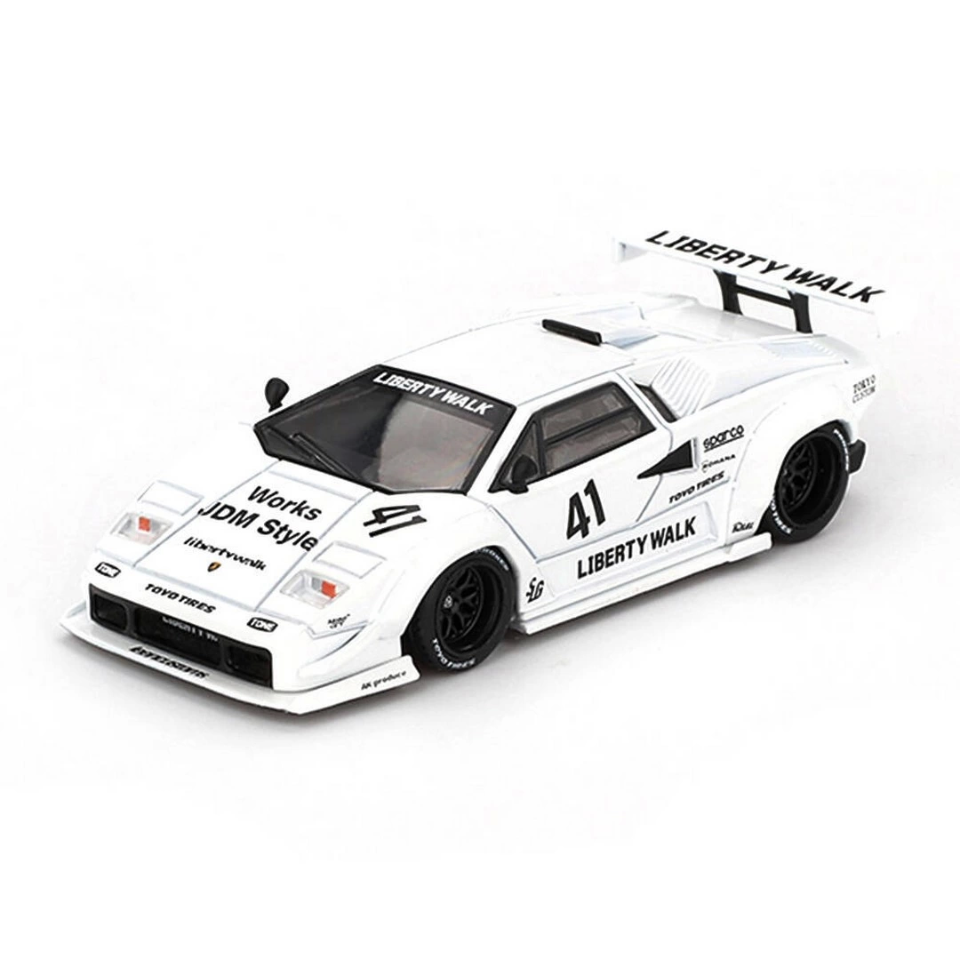 Mini GT 1/64 Lamborghini Countach LB-WORKS White 2024 Tokyo Auto