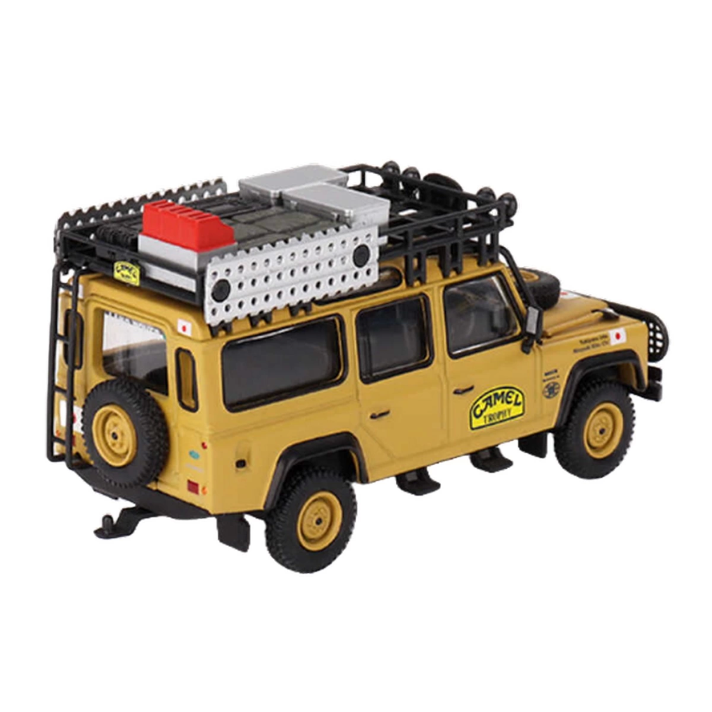 Mini GT 1/64 Land Rover Defender 110 1989 Camel Trophy Amazon Tea