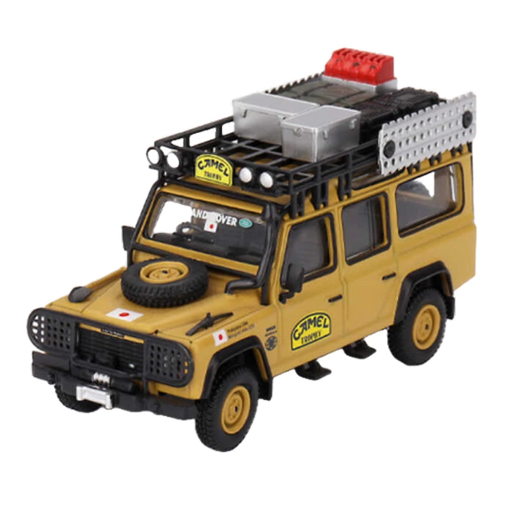 Mini GT 1/64 Land Rover Defender 110 1989 Camel Trophy Amazon Tea