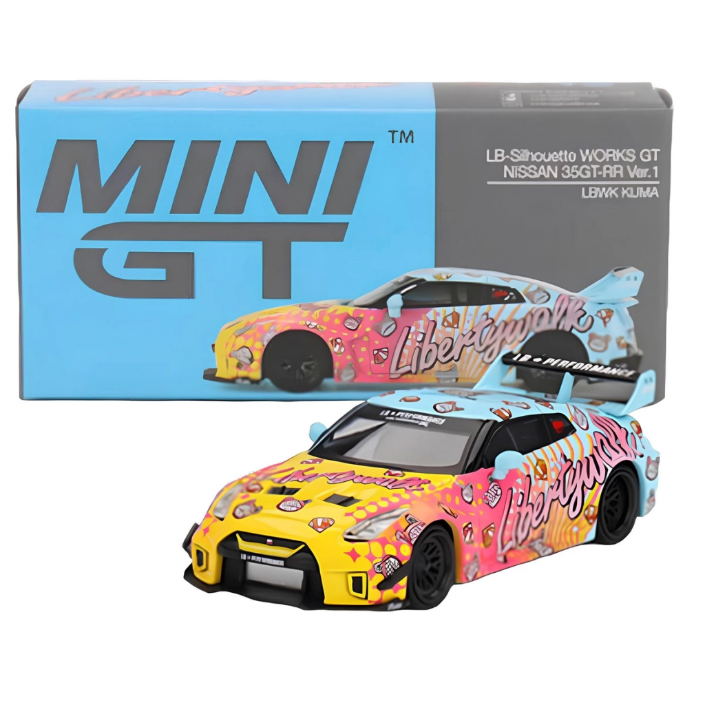 Mini GT 1/64 LB-Silhouette WORGT NISSAN 35GT-RR Ver.1 LBWK KUMA M Mini GT 1/64 LB-Silhouette WORGT NISSAN 35GT-RR Ver.1 LBWK KUMA M