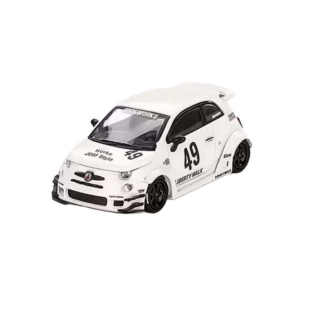 Mini GT 1/64 LB-WORKS x Abas Works ABARTH 595 Gara White - Bliste