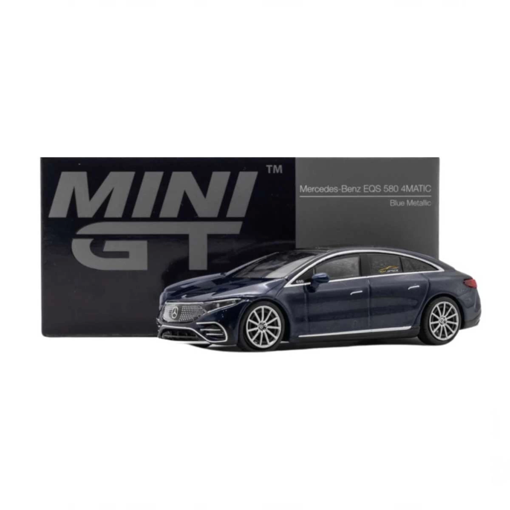 Mini GT 1:64 Mercedes-Benz EQS 580 4MATIC Blue Metallic Mini GT 1:64 Mercedes-Benz EQS 580 4MATIC Blue Metallic