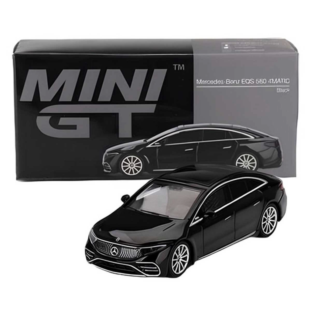 Mini Gt 1:64 Mercedes-Benz EQS 580 4MATIC Black Mini Gt 1:64 Mercedes-Benz EQS 580 4MATIC Black