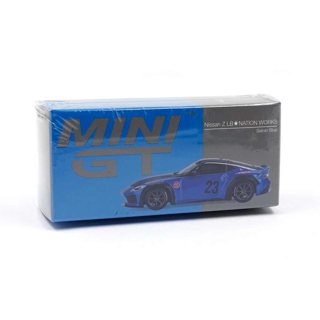 Mini Gt 1/64 Nissan Z LB Nation WorSerian Blue Mini Gt 1/64 Nissan Z LB Nation WorSerian Blue