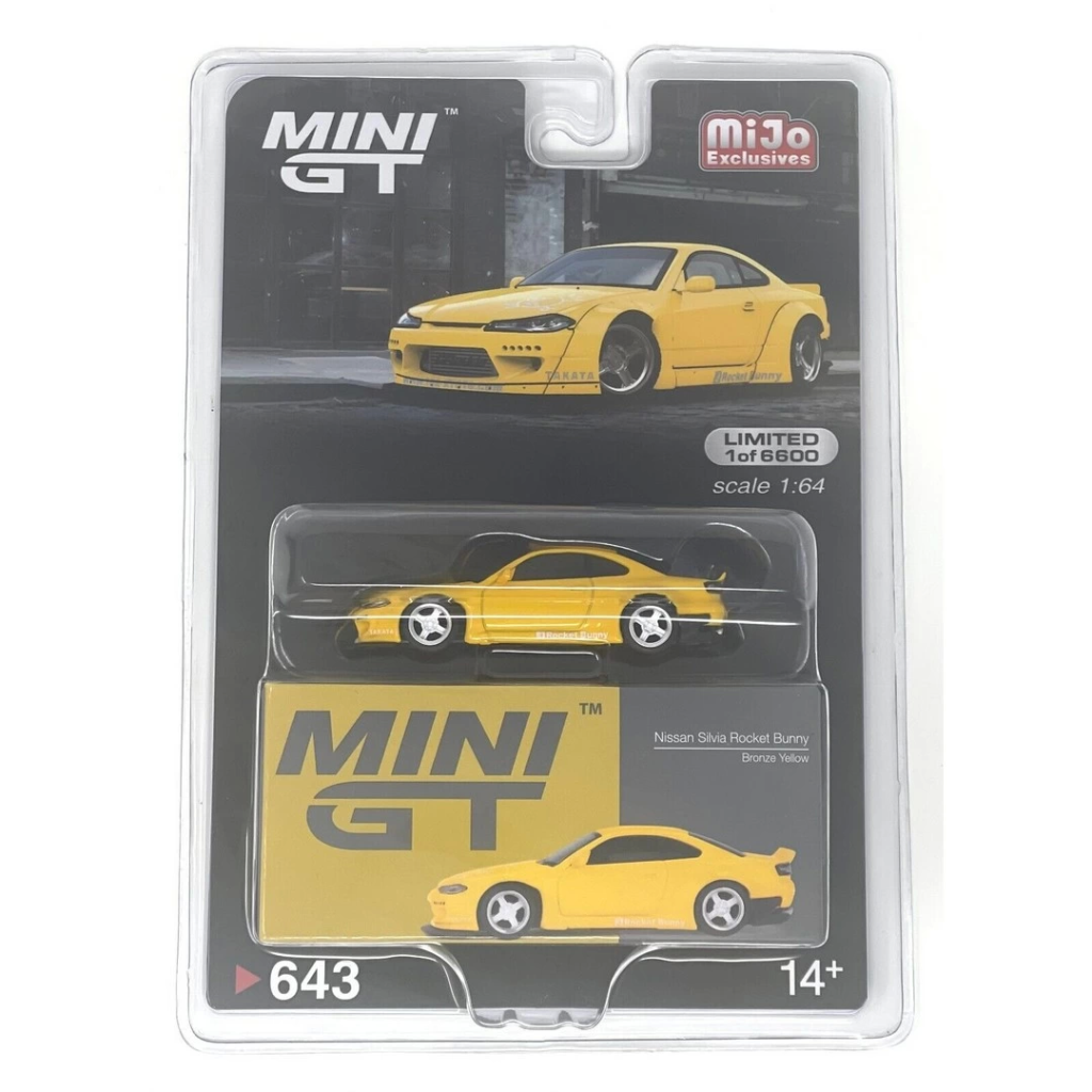 Mini GT 1/64 Nissan Silvia (S15) Rocket Bunny Bronze Yellow MGT00