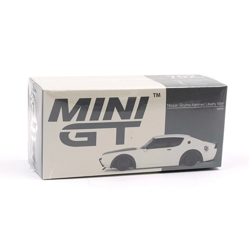 Mini Gt 1/64 Nissan Skyline Kenmeri Liberty Walk White Mini Gt 1/64 Nissan Skyline Kenmeri Liberty Walk White