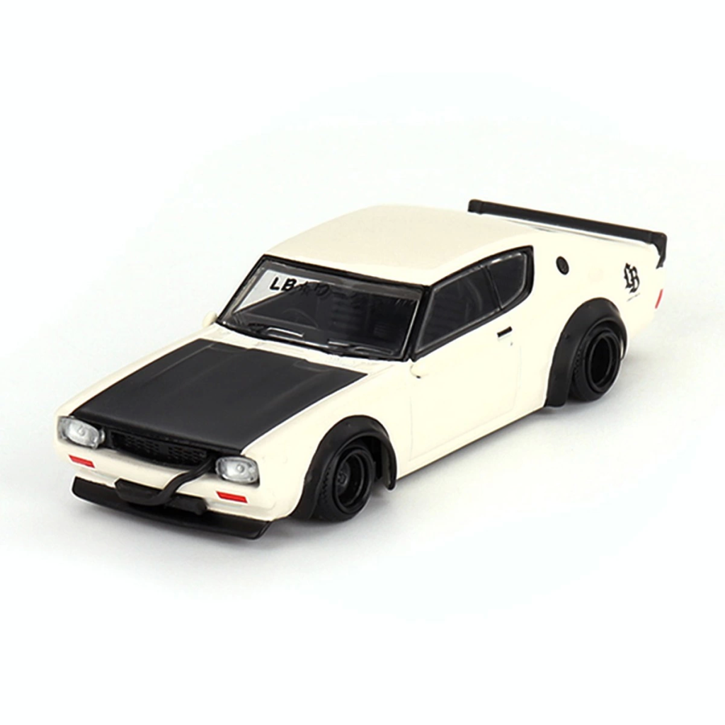 Mini Gt 1/64 Nissan Skyline Kenmeri Liberty Walk White Mini Gt 1/64 Nissan Skyline Kenmeri Liberty Walk White