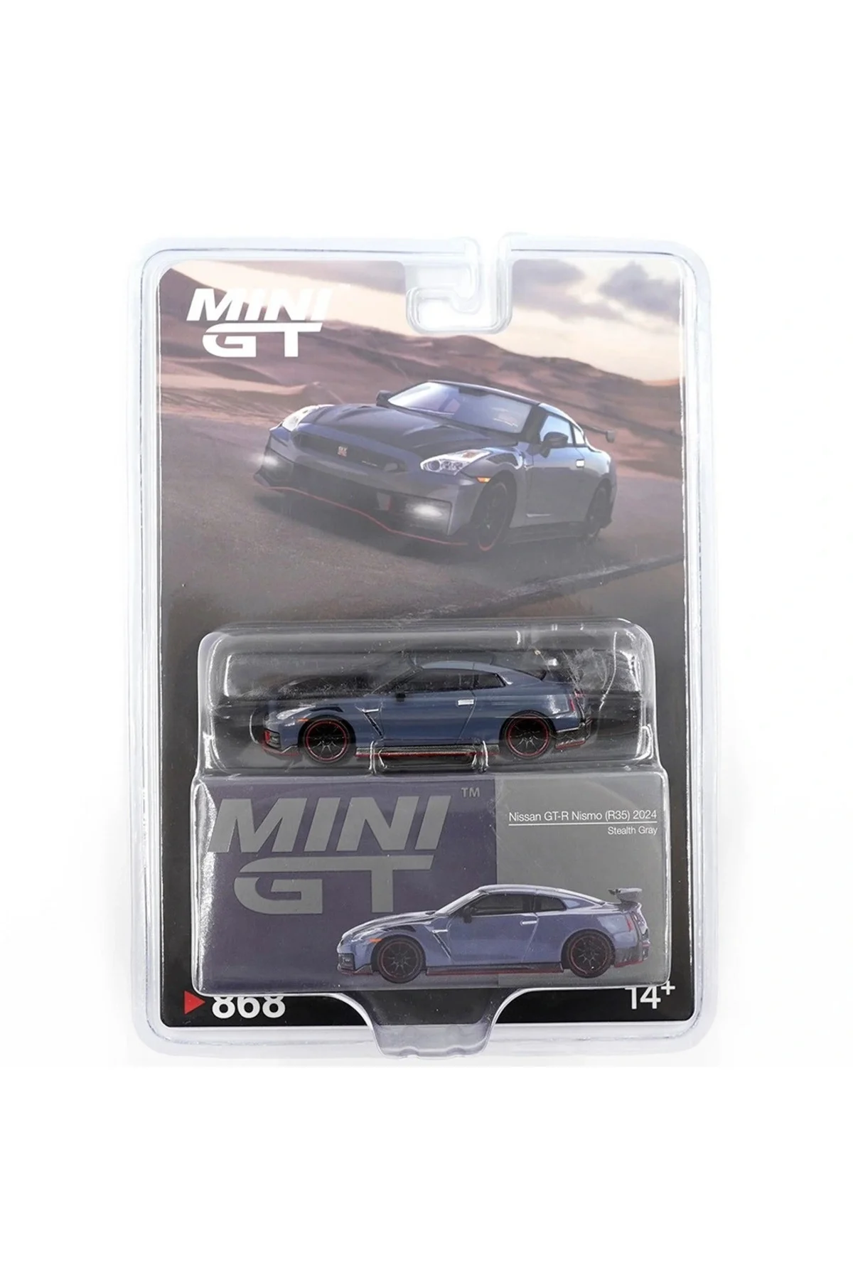 Mini GT 1/64 Nissan GT R Nismo R35 Stealth Gray