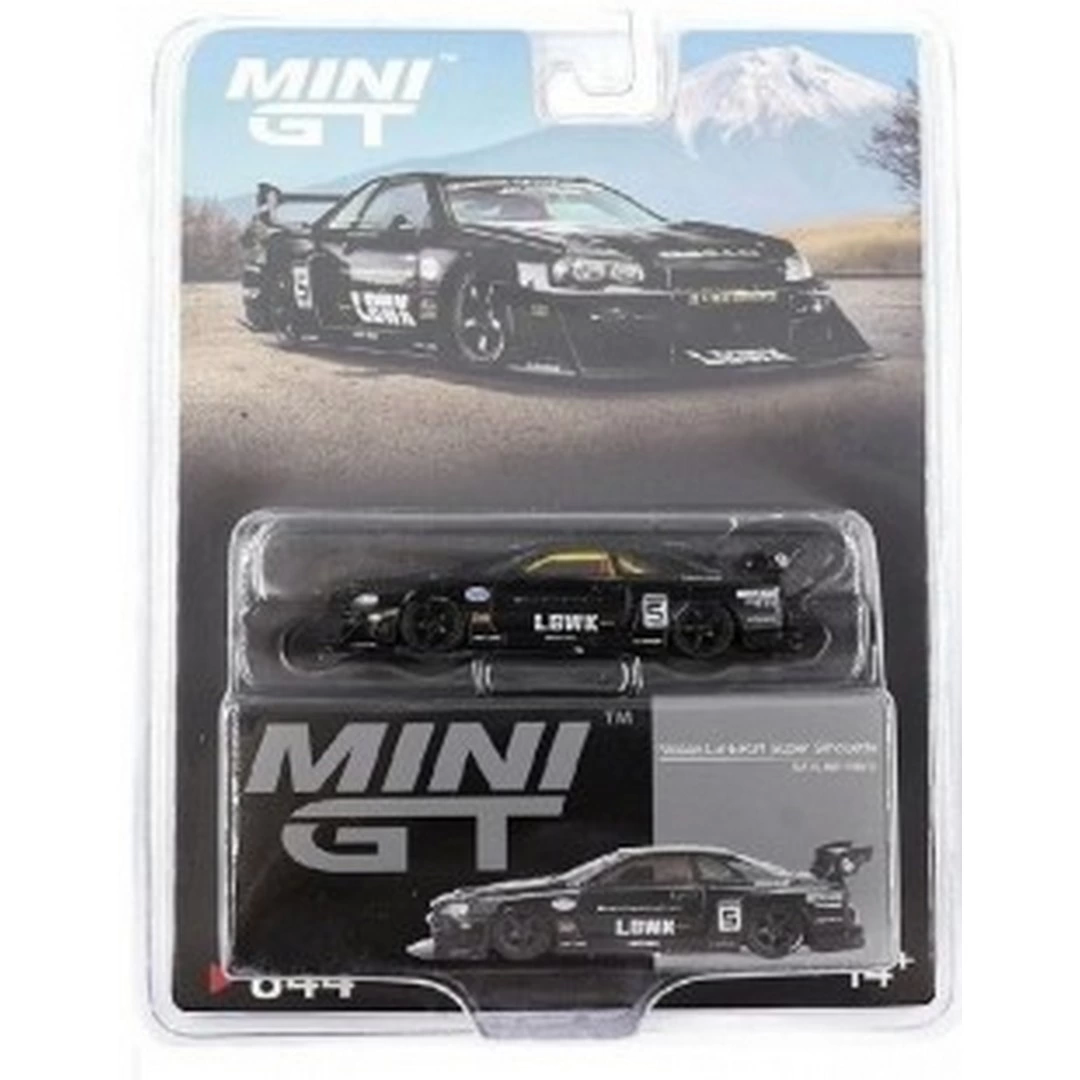Mini GT 1/64 Nissan LB-ER34 Super Silhouette SKYLINE Black - Blis