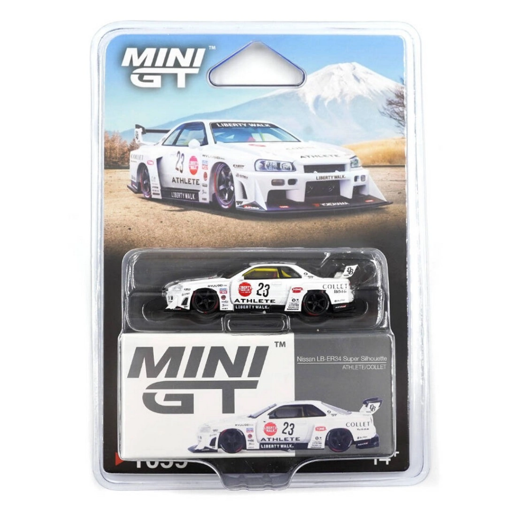 Mini GT 1/64 Nissan LB-ER34 Super Silhouette ATHLETE/COLLET Blist
