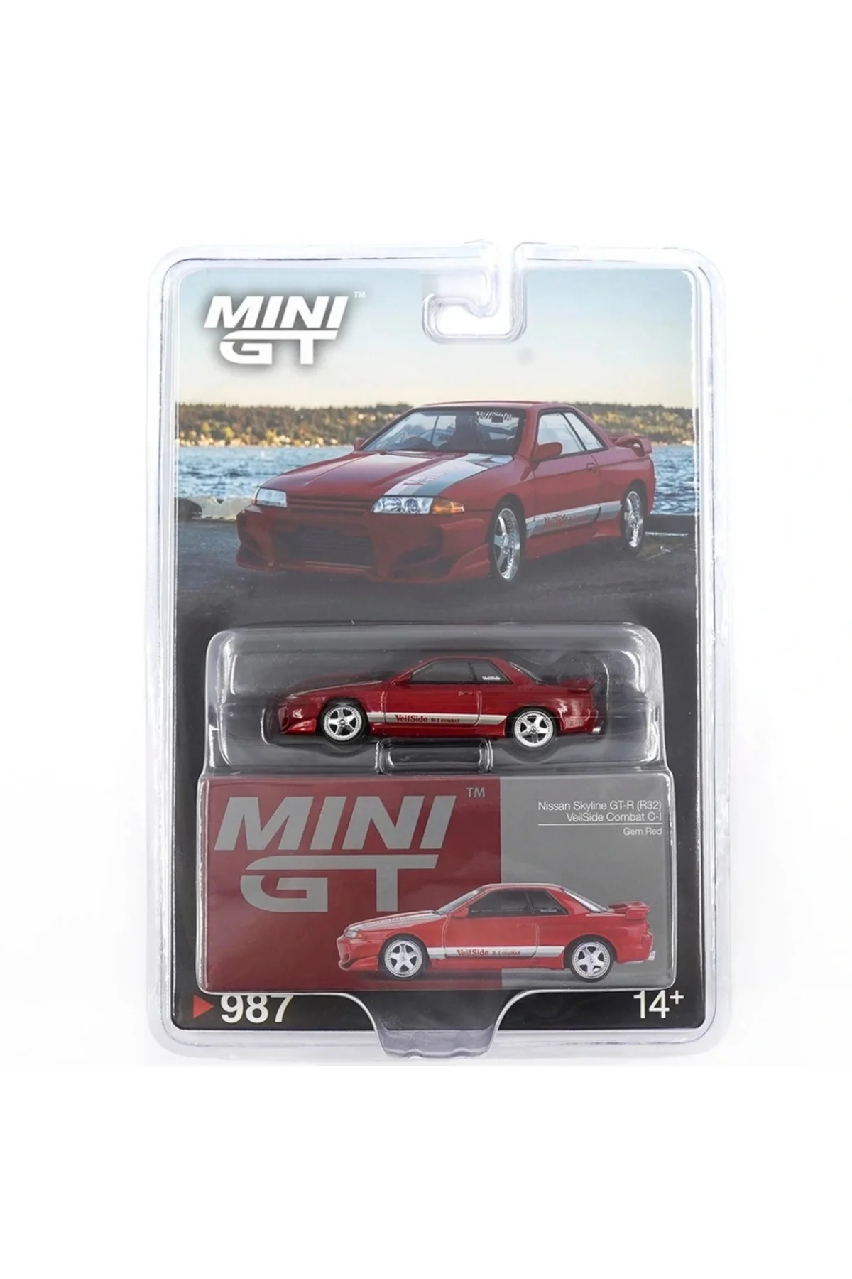 Mini GT 1/64 Nissan Skyline GT R R32 Veilside Combat Red Mini GT 1/64 Nissan Skyline GT R R32 Veilside Combat Red