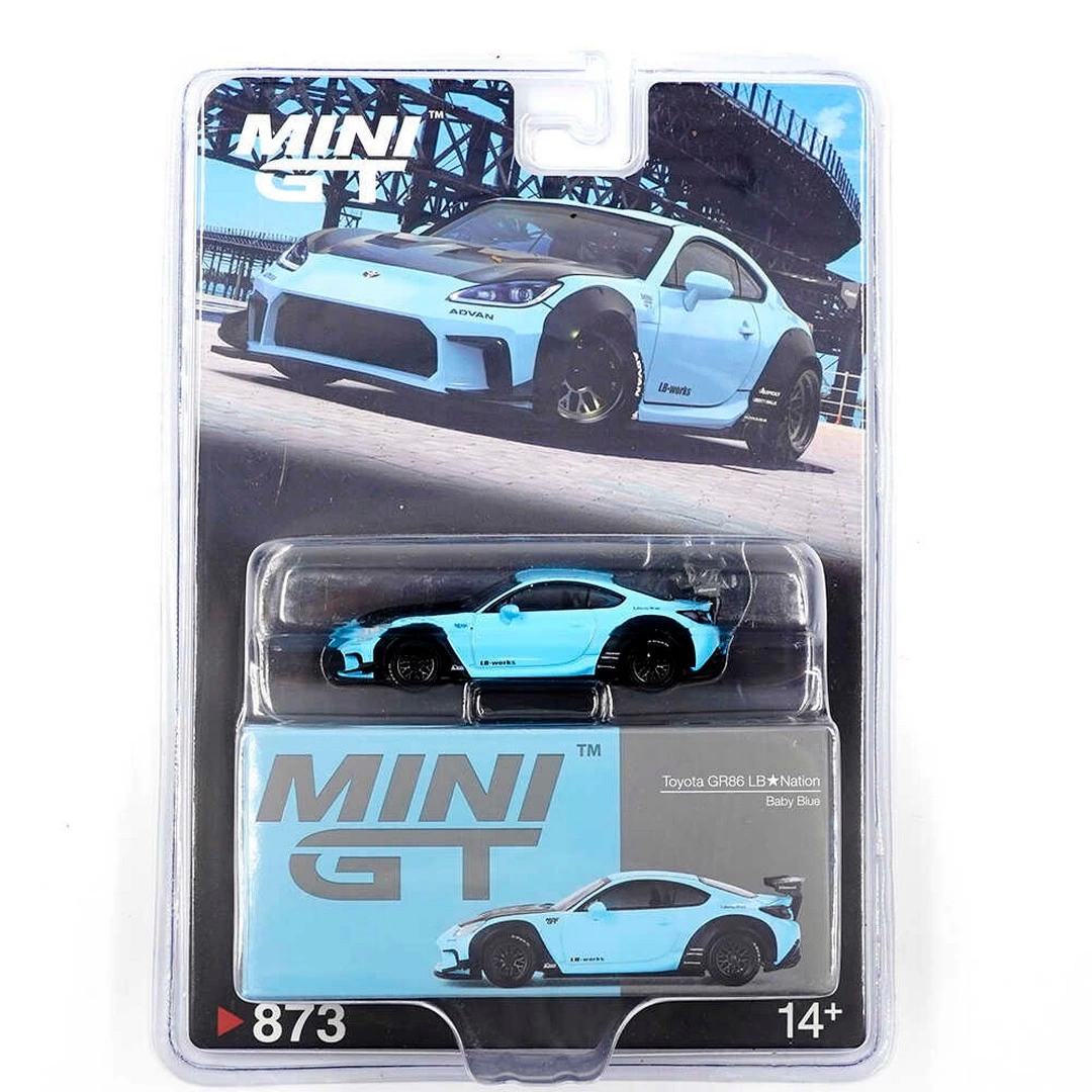 Mini GT 1/64 Toyota GR86 LB Nation Baby Blue - Blister Paket