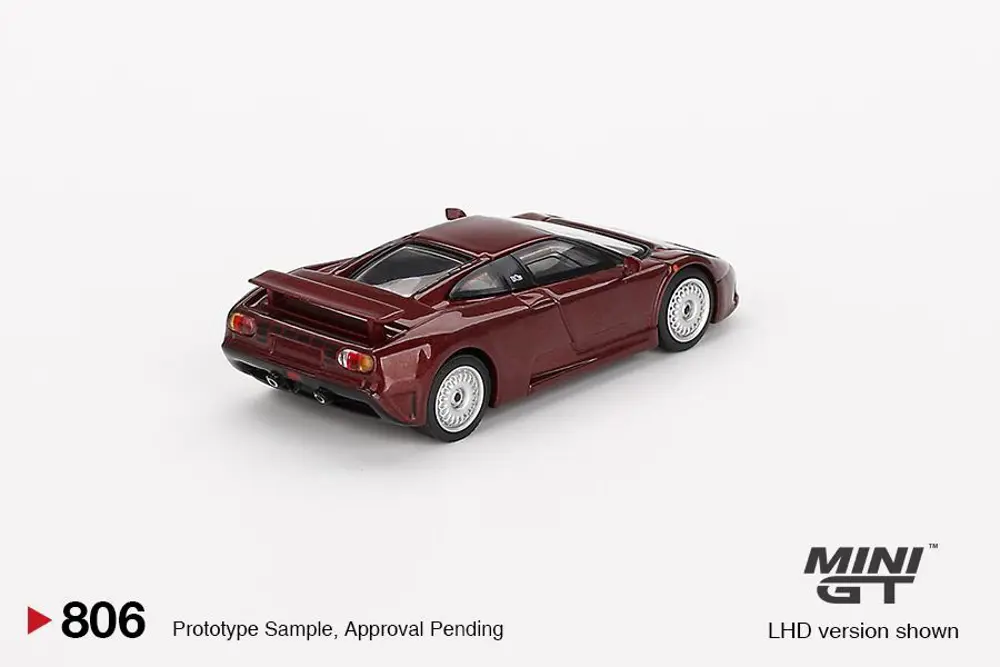 Mini Gt Bugatti EB110 GT Dark Red Metallic 806