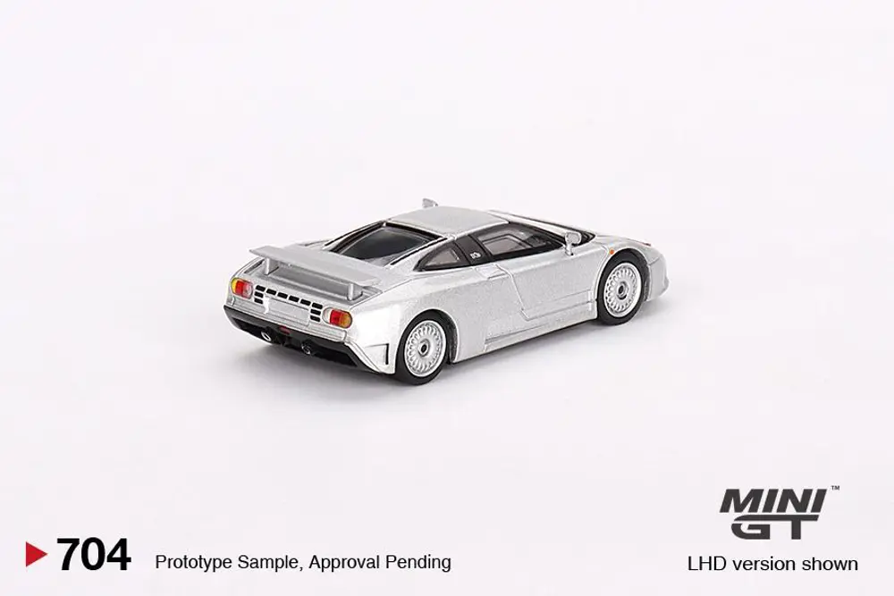 Mini GT Bugatti EB110 GT Grigio Chiaro 1:64 704
