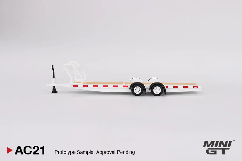 Mini GT Car Hauler Trailer Type C White AC21
