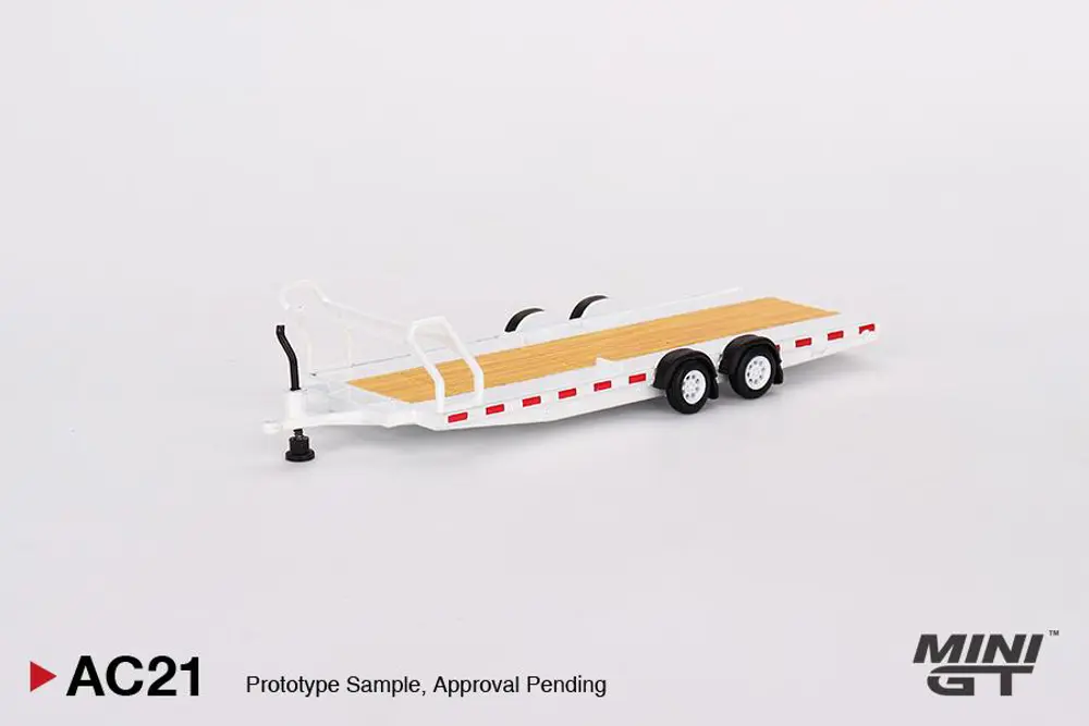 Mini GT Car Hauler Trailer Type C White AC21