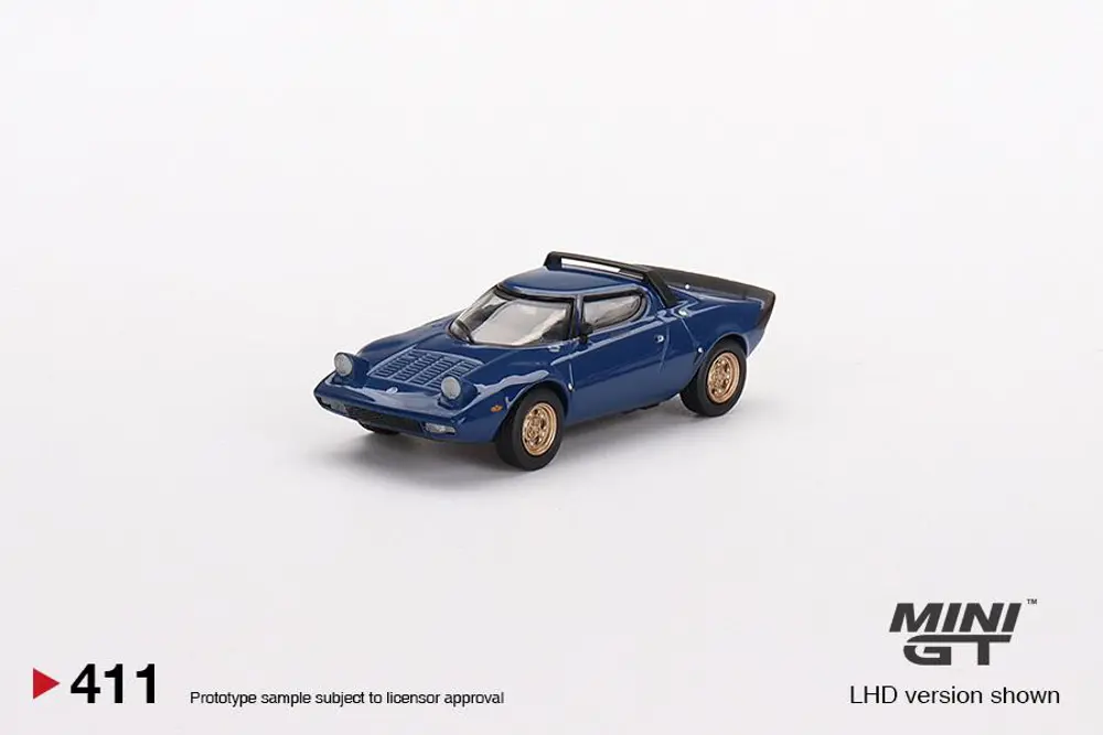 Mini GT Lancia Stratos HF Stradale Bleu Vincennes 411