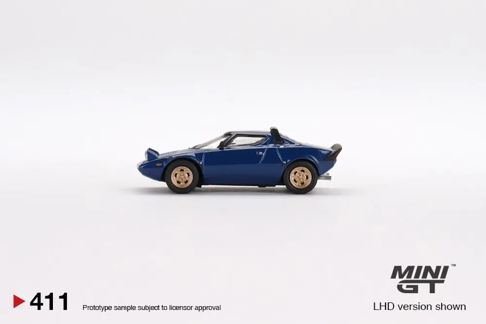 Mini GT Lancia Stratos HF Stradale Bleu Vincennes 411