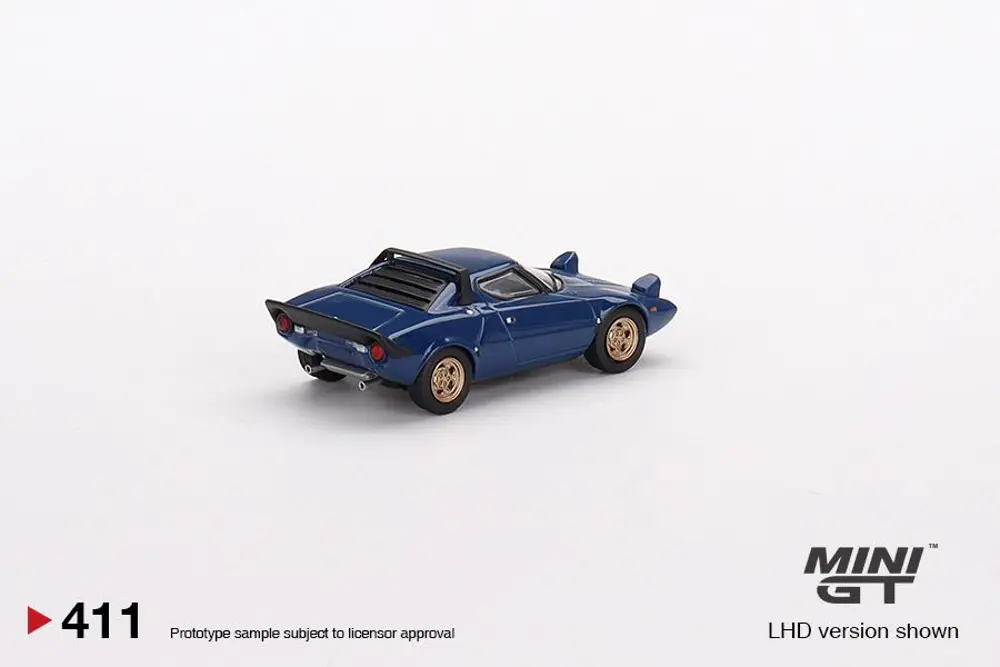 Mini GT Lancia Stratos HF Stradale Bleu Vincennes 411