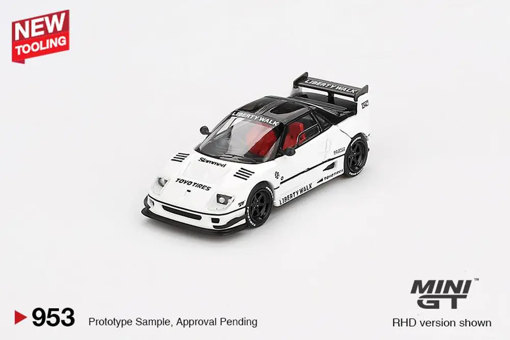 Mini GT Mazda AZ-1 Liberty Walk LB40 White 2024 Tokyo Auto Salon 