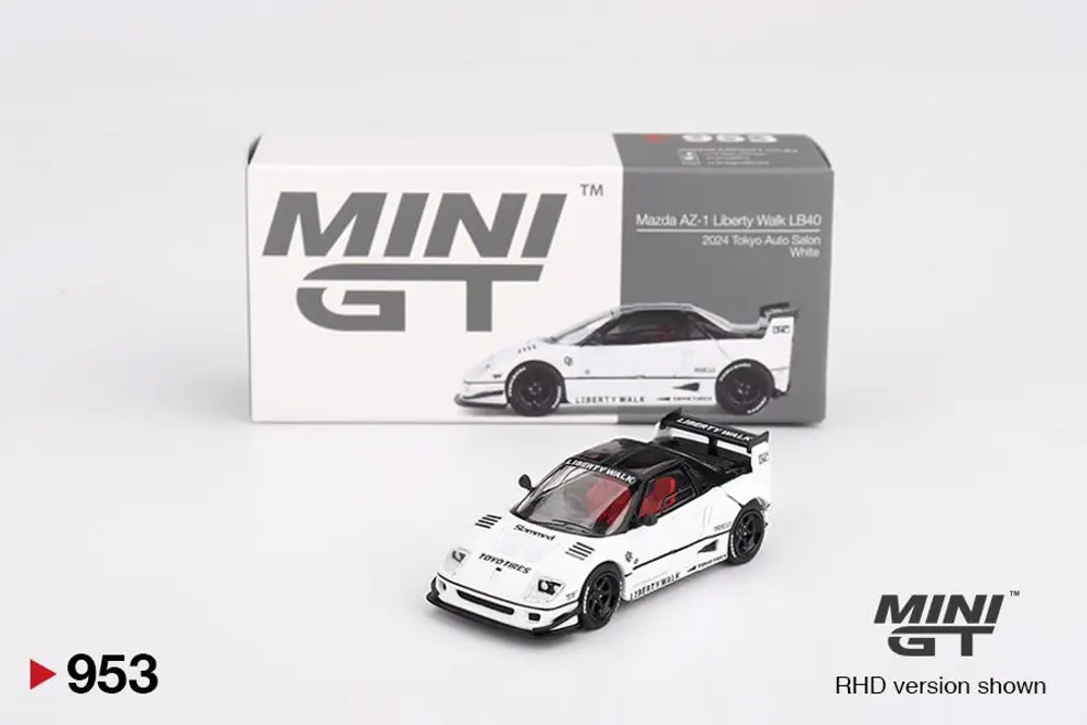 Mini GT Mazda AZ-1 Liberty Walk LB40 White 2024 Tokyo Auto Salon 