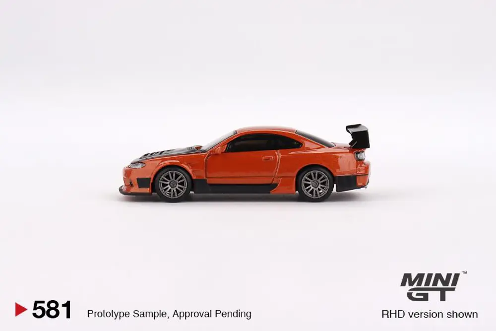 Mini GT Nissan Silvia S15 D-MAX Metallic Orange - 581