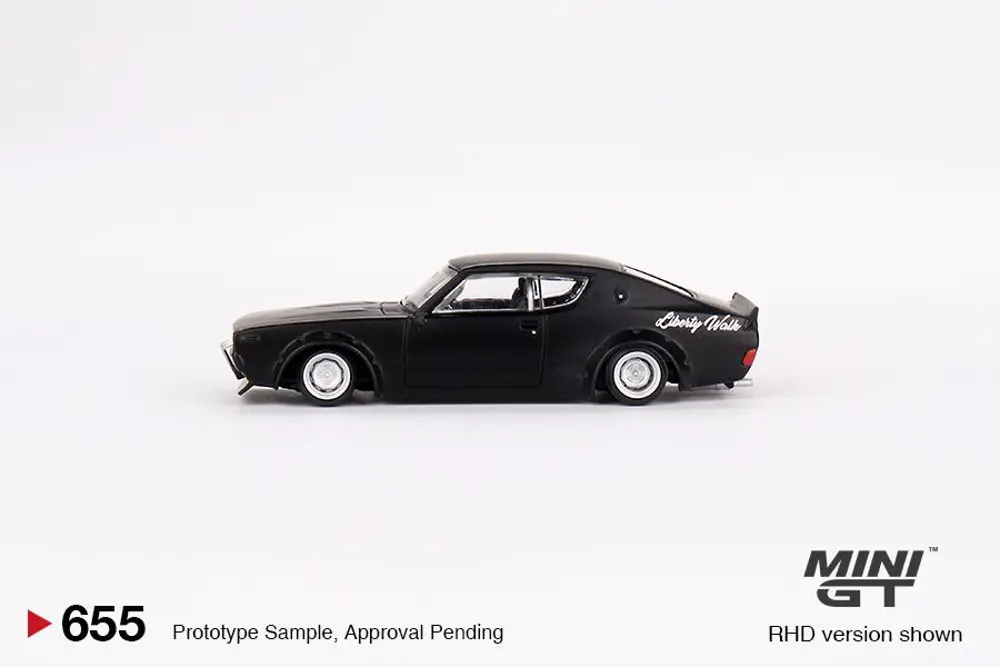 Mini GT Nissan Skyline Kenmeri Liberty Walk Matt Black 655