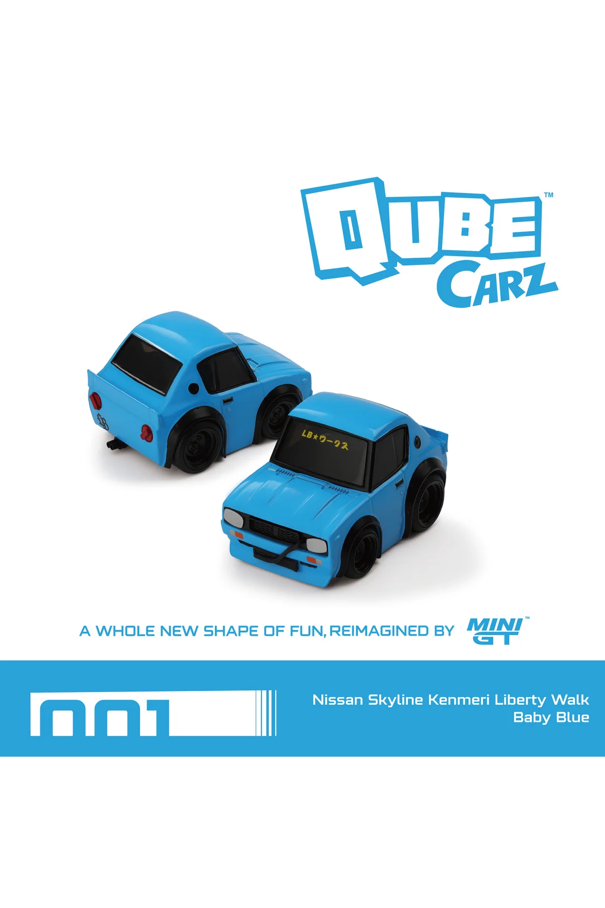 Mini GT Qube Carz Nissan Skyline Kenmeri Liberty Walk Bebek Mavis
