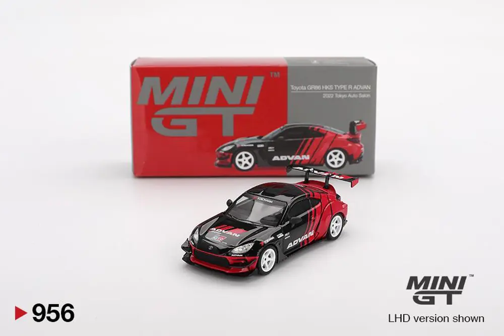 Mini GT Toyota GR86 HKS TYPE R ADVAN 2022 Tokyo Auto Salon 956