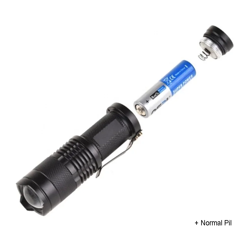 Mini Güçlü Şarjlı Pilli El Feneri Wt-304 Mini Güçlü Şarjlı Pilli El Feneri Wt-304