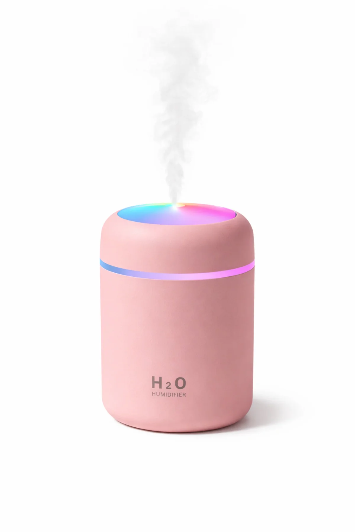 Mini Hava Nemlendirici 300ML RGB Işıklı Type-C Buhar Makinesi Ses