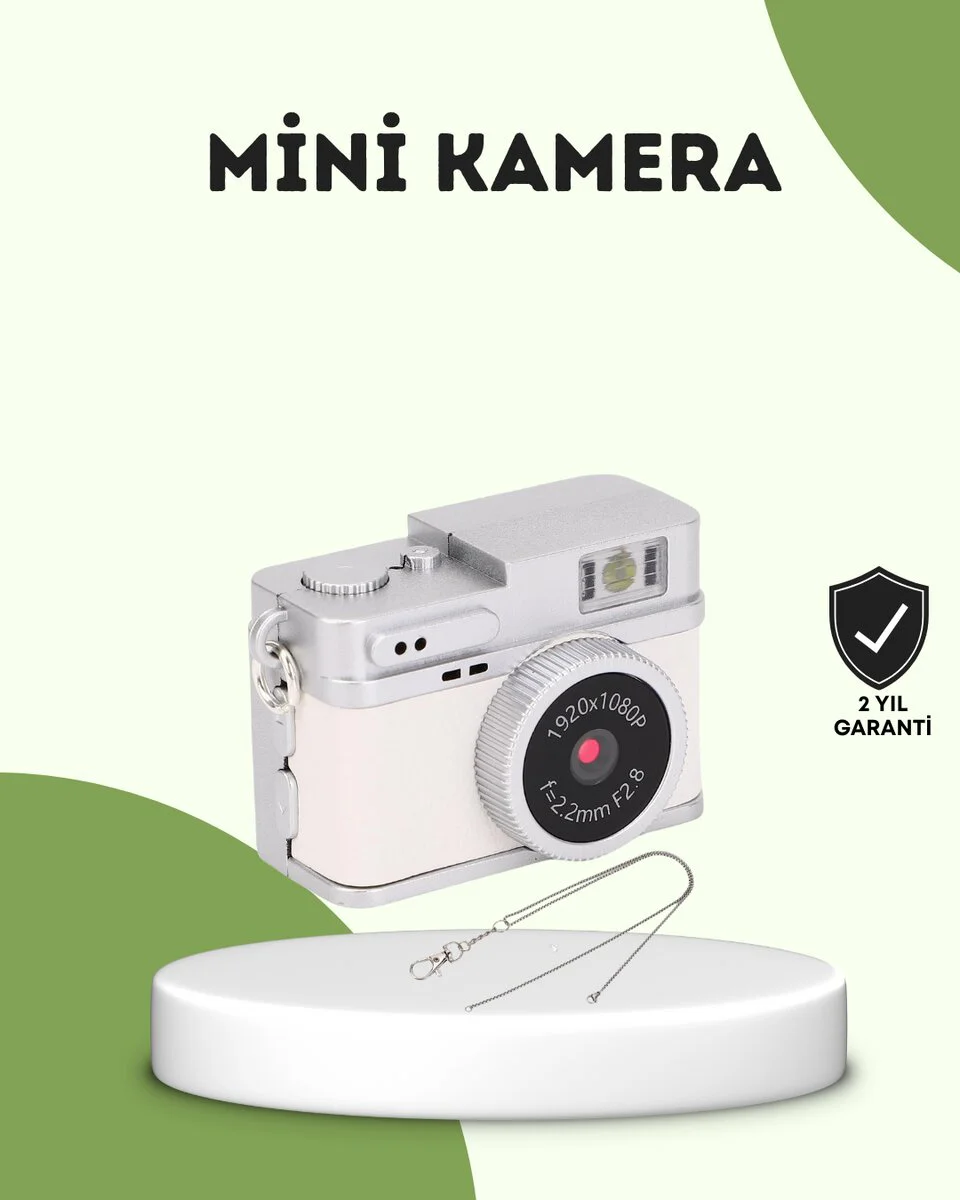 Mini HD Dijital Kamera 1080P Retro Taşınabilir Kamera - 2MP Fotoğraf & HD Video