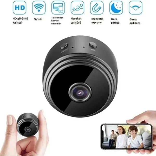 Mini HD Wi-Fi Güvenlik Kamerası ( Lisinya )
