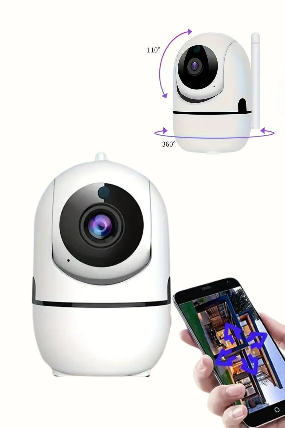 Mini IP Kamera Hareketli Güvenlik Kamerası Kablosuz Wifi Kamera M