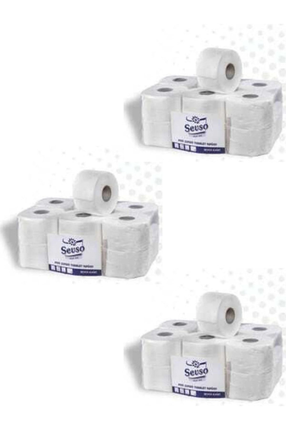 Sevso Mini Jumbo Tuvalet Kağidi 12 Rulo X 3 Koli 36 Rulo Set