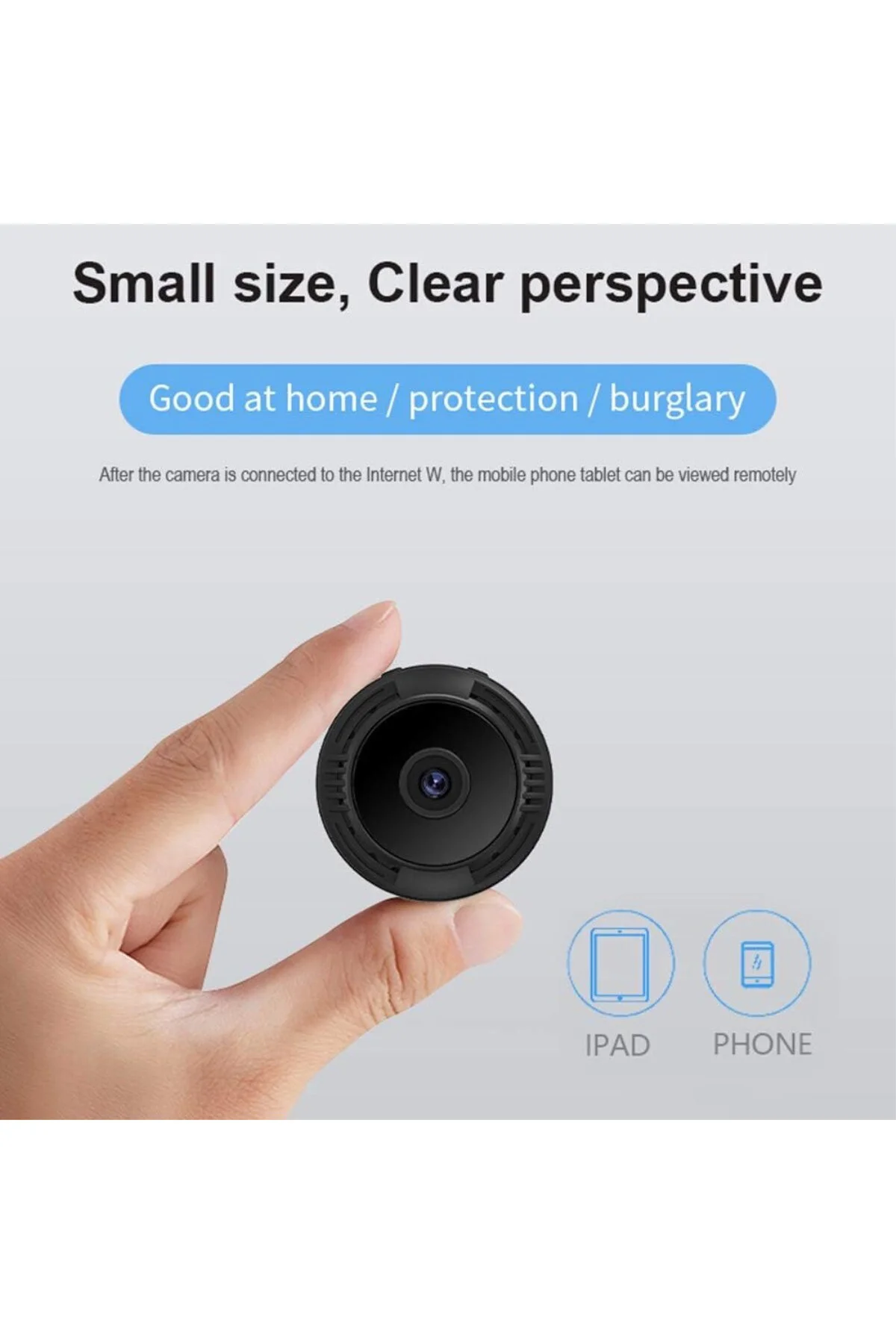 Mini Kamera, 1080P HD Mini Güvenlik Kamerası Uzun Pil Ömrü WiFi Mini Kamera Canlı Mobil Uygula