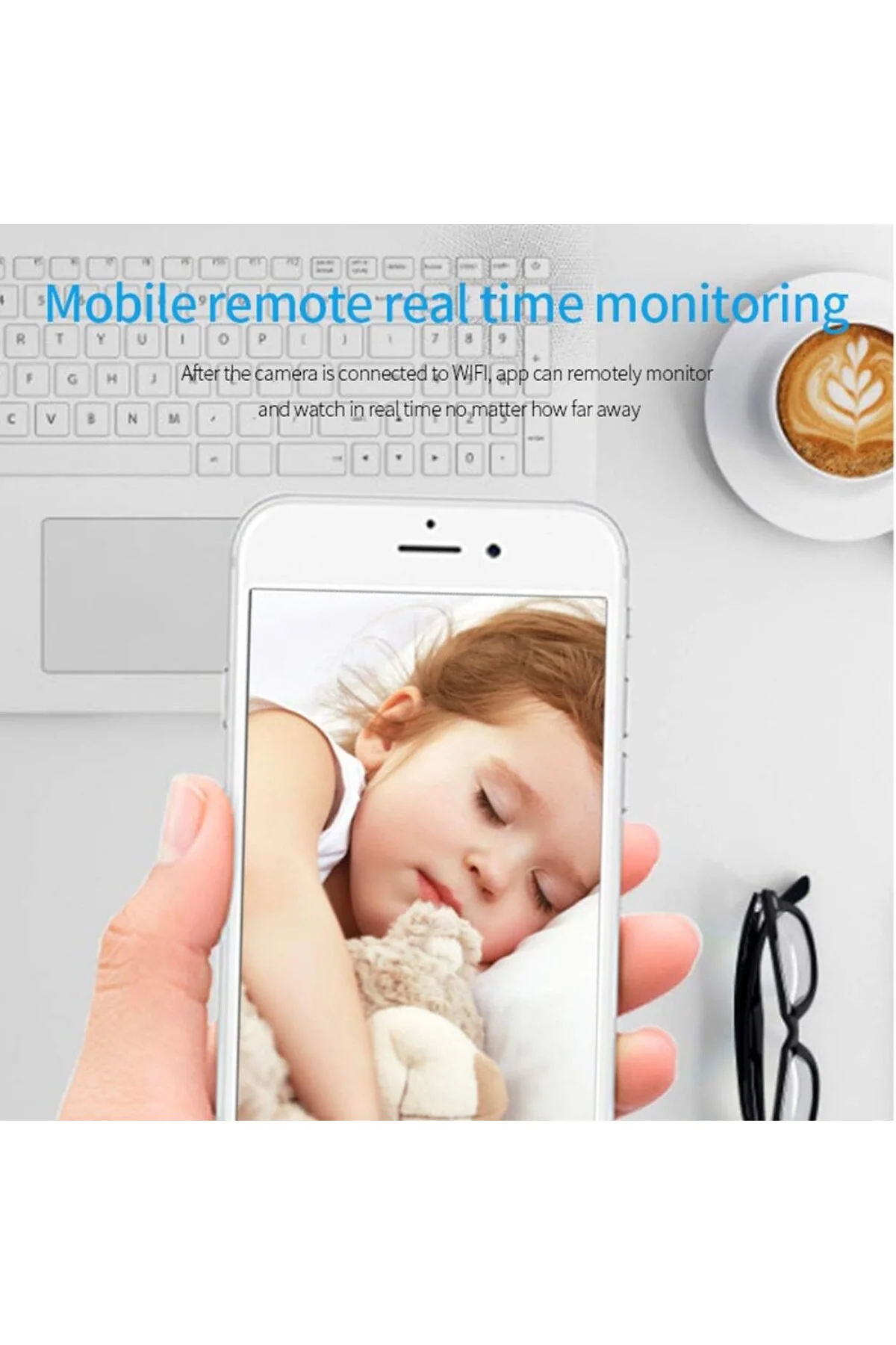 Mini Kamera, 1080P HD Mini Güvenlik Kamerası Uzun Pil Ömrü WiFi Mini Kamera Canlı Mobil Uygula