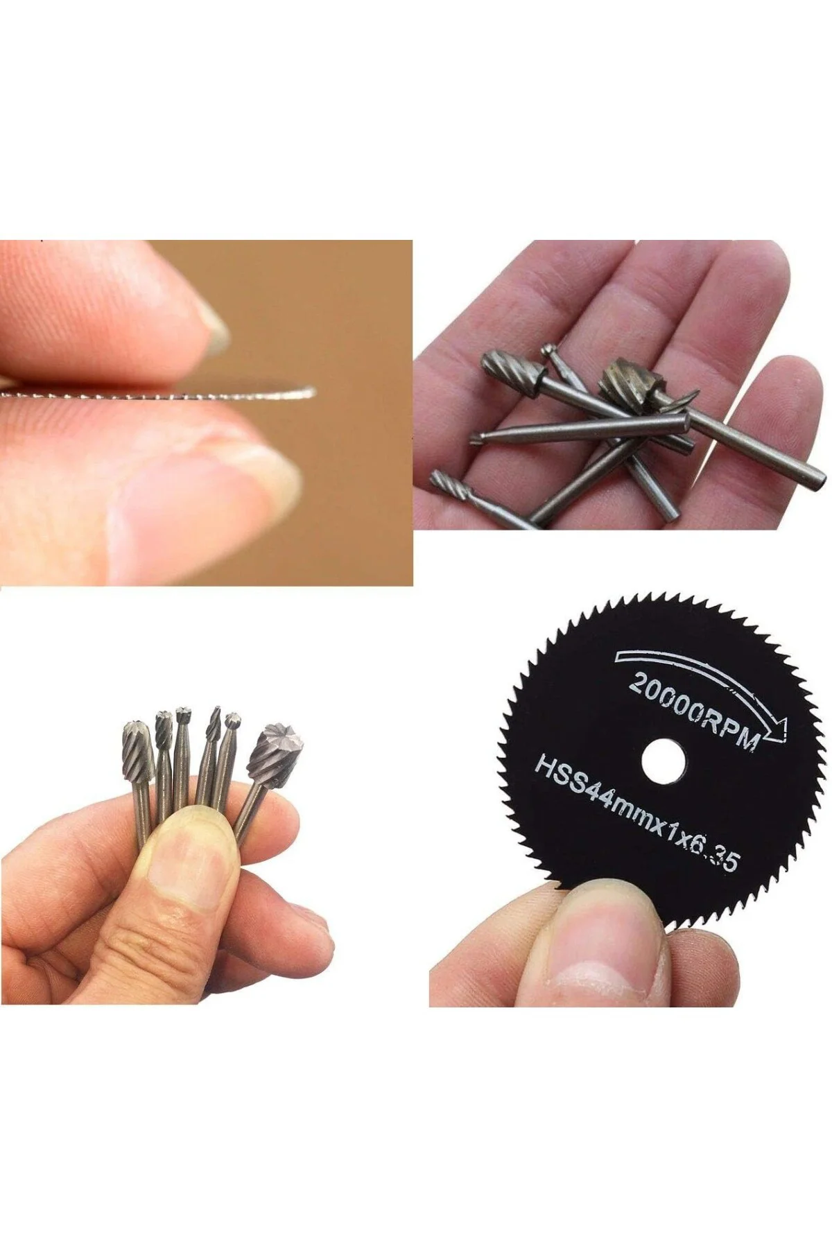 mini Kesme Diski Oyma Aşındırma Freze Set ve İnce Kesim Disk Seti