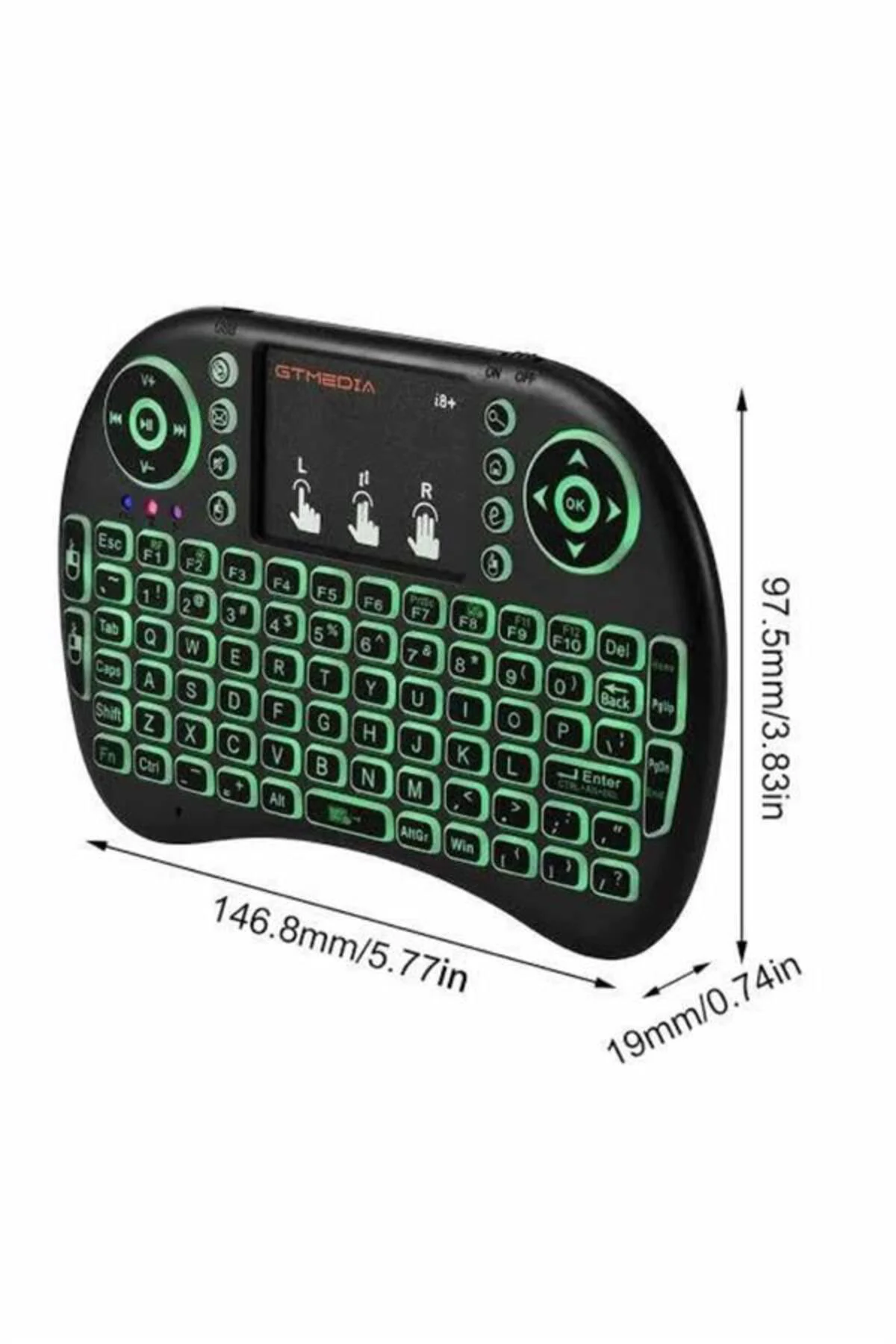 Mini Klavye Gaming Pc Playstation Ledli Mouse Rgb Mouse Bluetooth