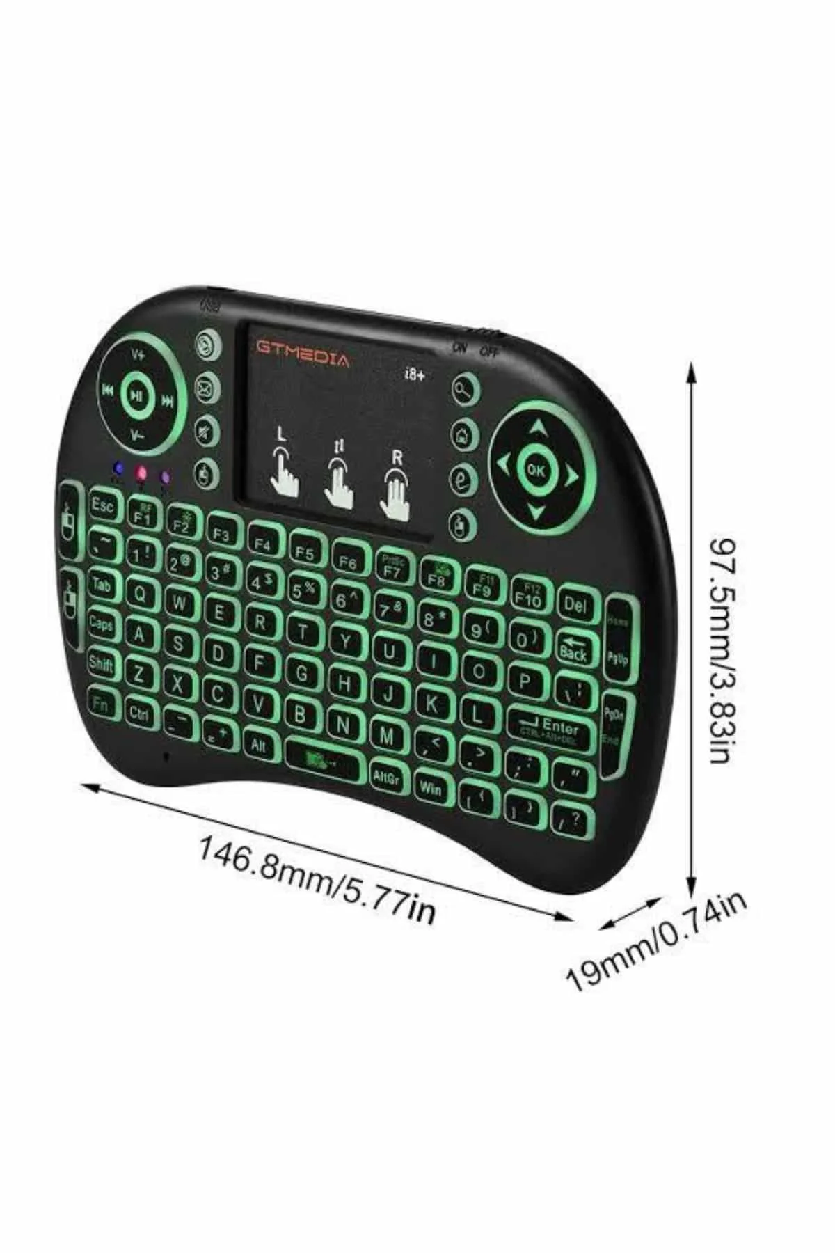 Mini Klavye Gaming Pc Playstation Ledli Mouse Rgb Mouse Bluetooth