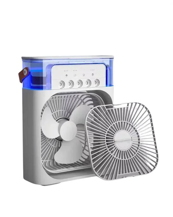 Mini Klima Fan | USB'li 7 Renk Gece Işığı 3'ü 1 Arada Fonksiyon