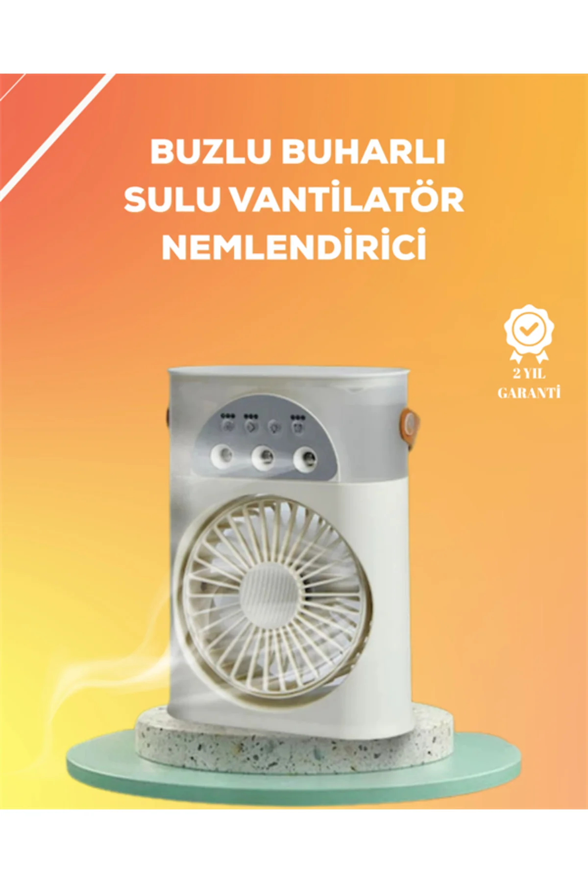 Mini Klima Fan | Usb'Li, 7 Renk Gece Işığı, 3'Ü 1 Arada Fonksiyon Mini Klima Fan | Usb'Li, 7 Renk Gece Işığı, 3'Ü 1 Arada Fonksiyon
