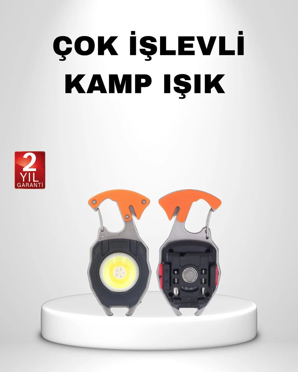 Mini Led Anahtarlık Fener Şişe Açacağı, Tornavida, Düdük Ve Usb Şarj Özellikli Diğer