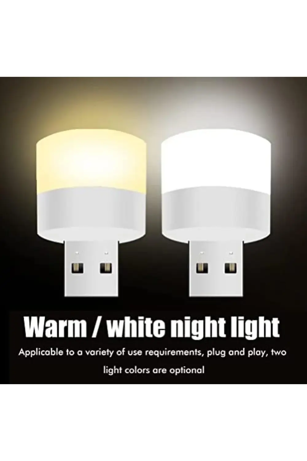 Mini LED lambalar, okuma ışığı, 6 parçalı taşınabilir mini USB ge